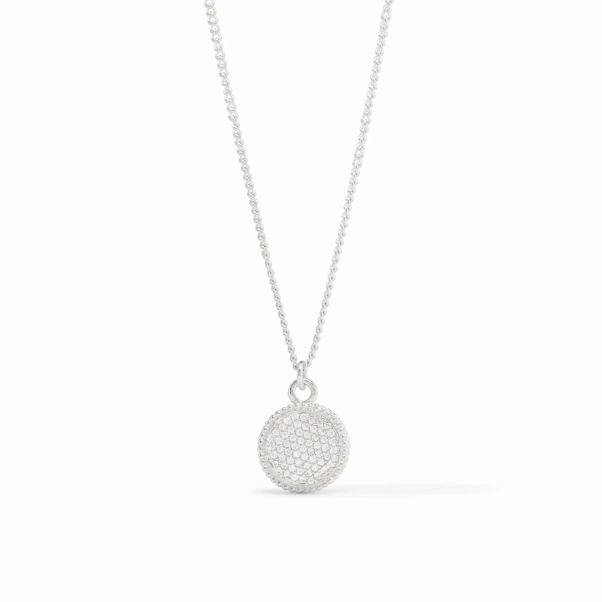 Julie Vos | Fleur-de-Lis Solitaire Necklace - Silver