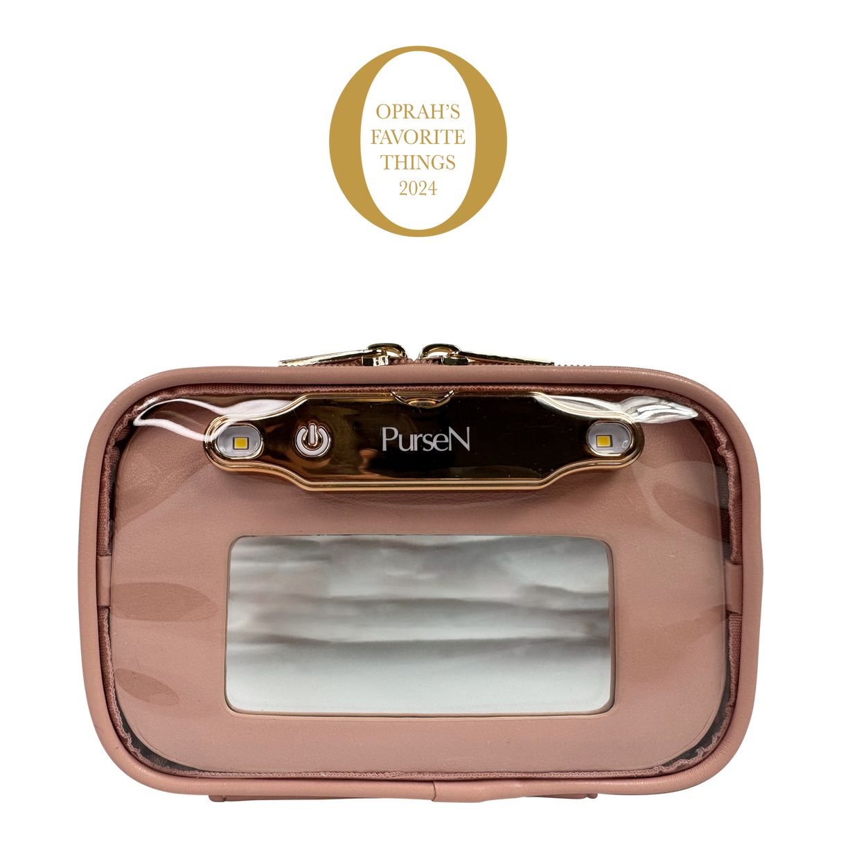 PurseN | LITTMINI - Lighted Mirror Case - Petal Rose