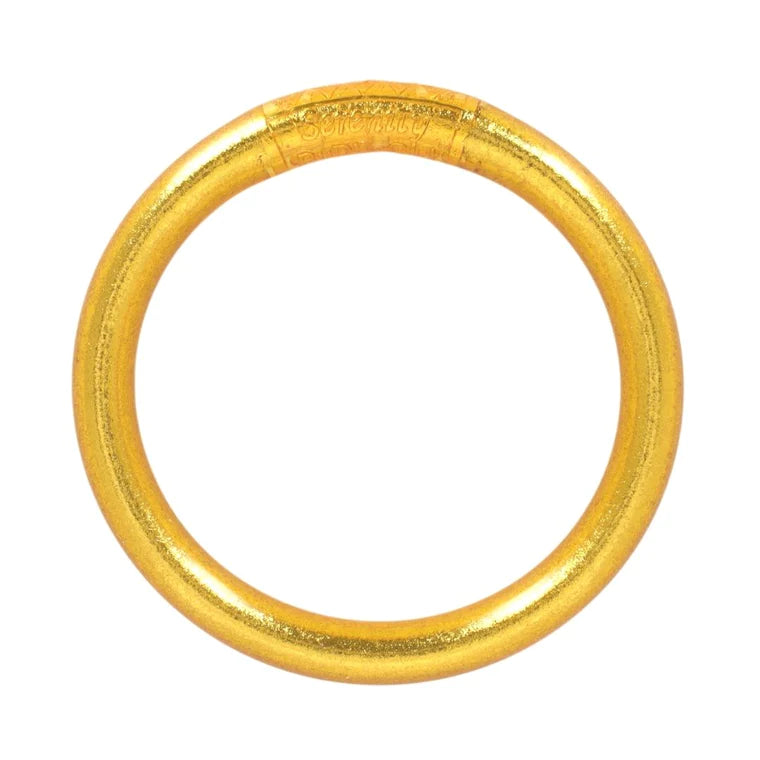 BuDhaGirl | Gold Tzubbie All Weather Bangle® (AWB®) - Serenity Prayer