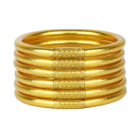 BuDhaGirl | Gold All Weather Bangles® - Serenity Prayer