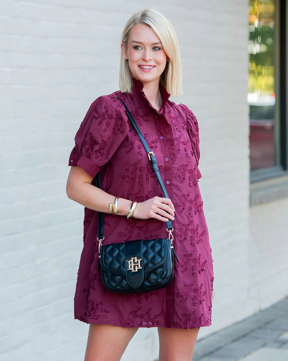 Caroline Hill | Griffin Crossbody Bag - Black DQ