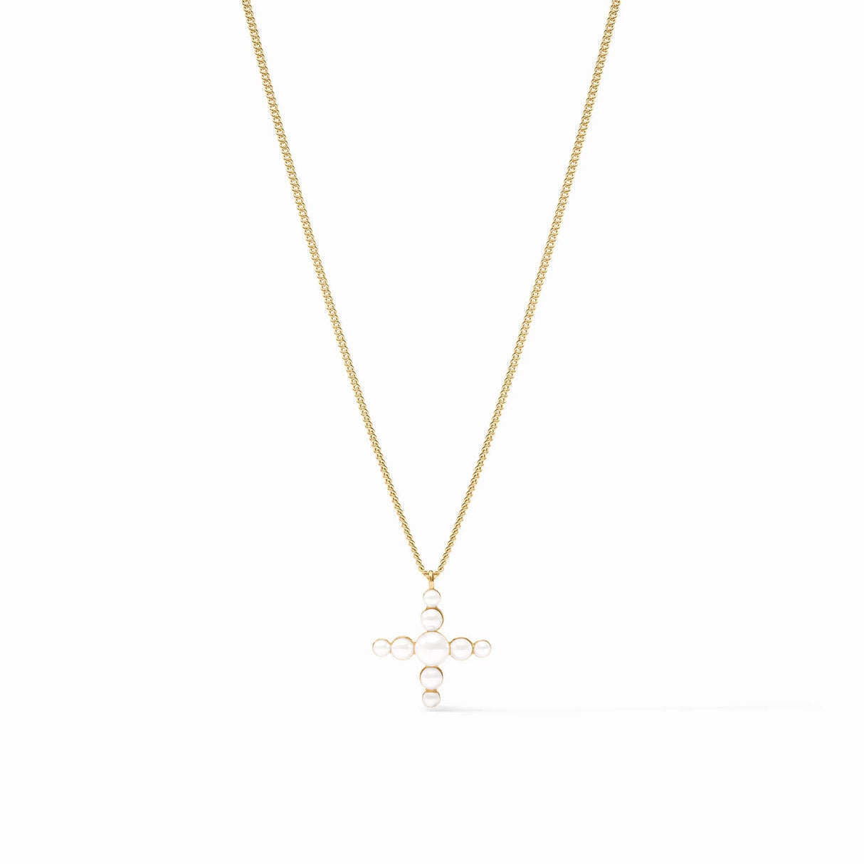 Julie Vos | Gumdrop Cross Delicate Necklace