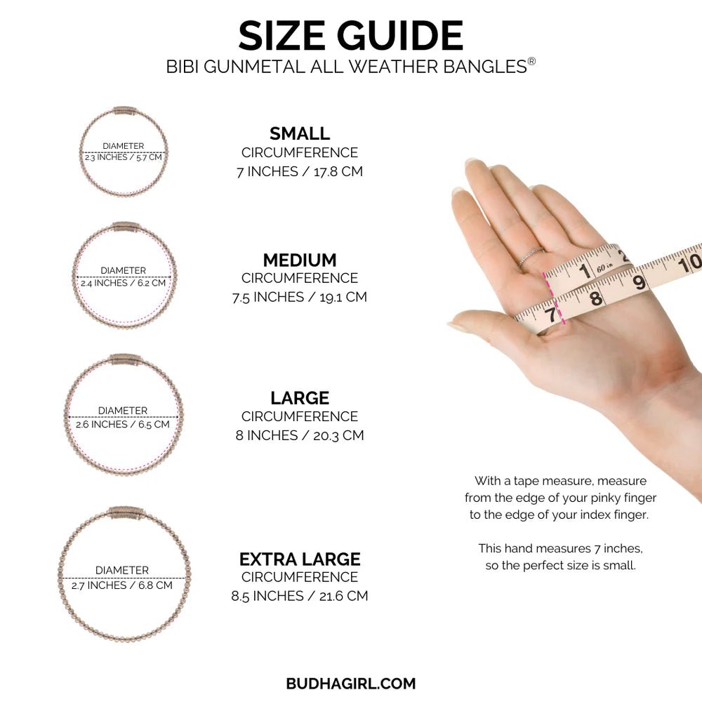 BuDhaGirl | Gunmetal BIBI All Weather Bangles® (Set of 3) - Serenity Prayer