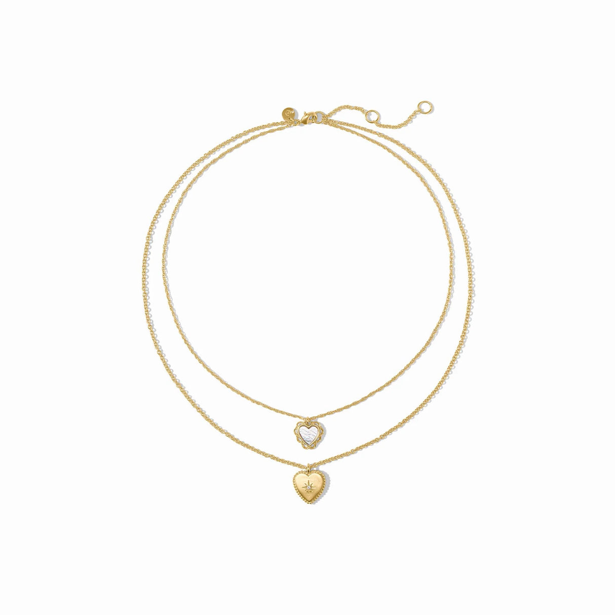 Julie Vos | Heart Duo Delicate Necklace