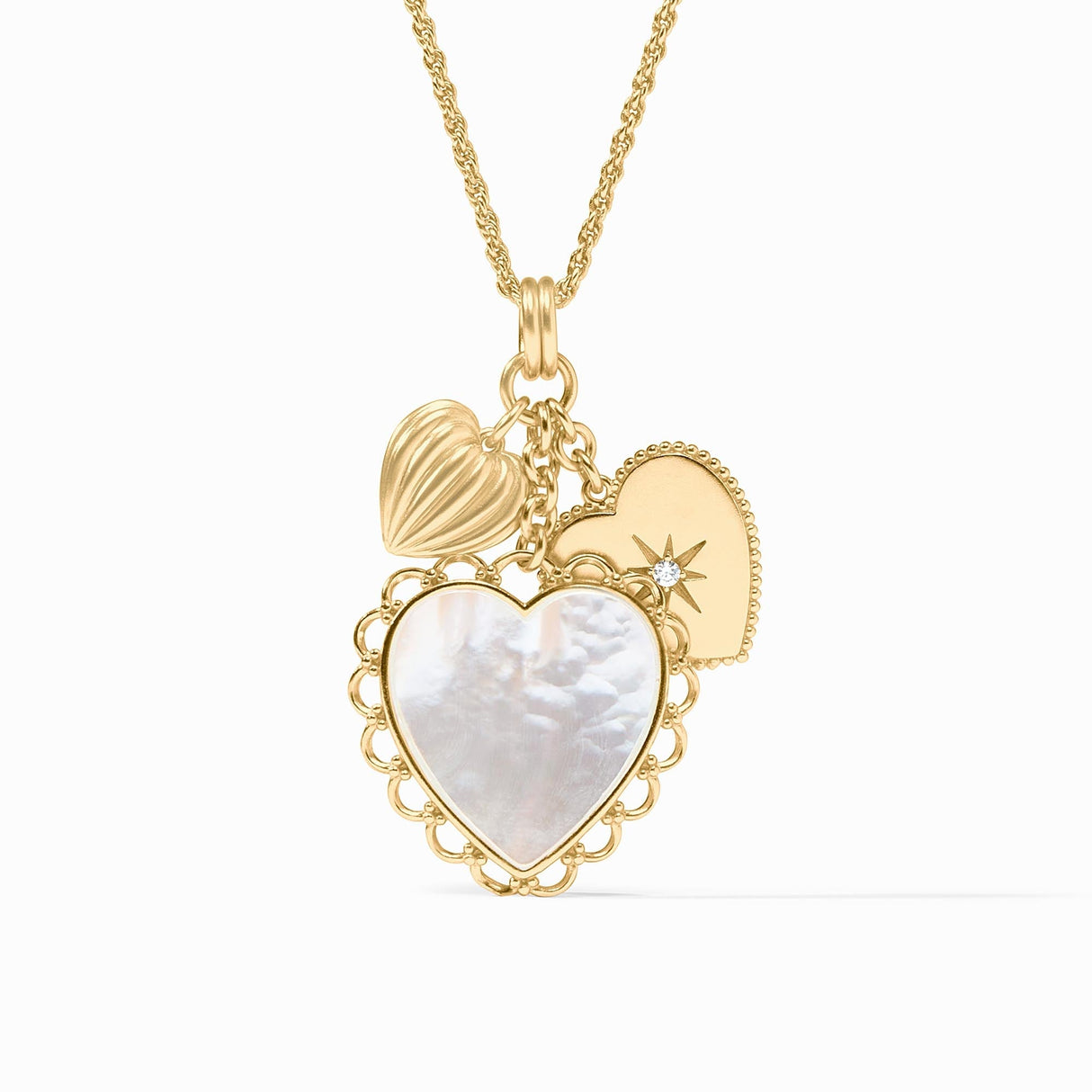 Julie Vos | Heart Trio Charm Pendant