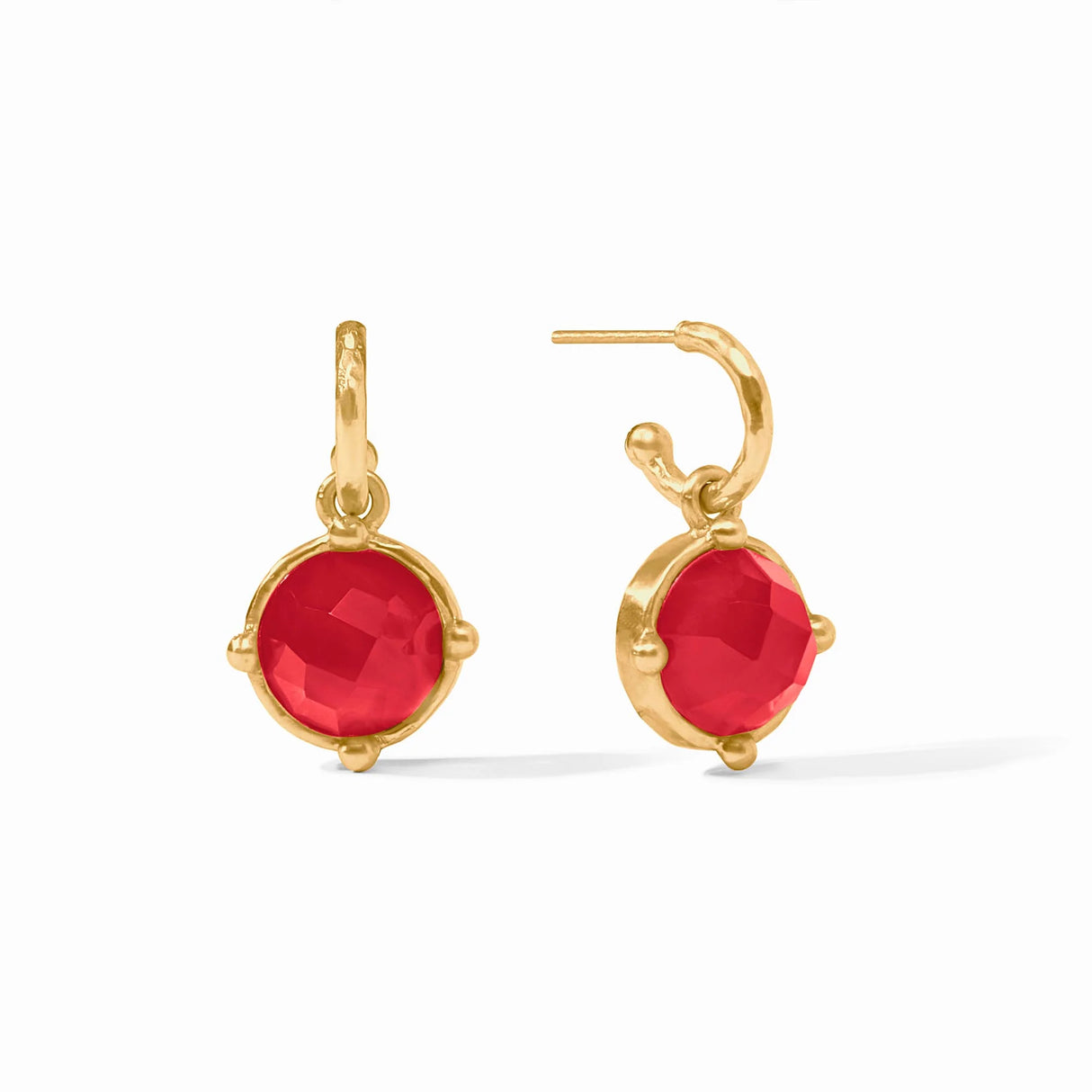 Julie Vos | Honeybee Hoop & Charm Earring- Gold