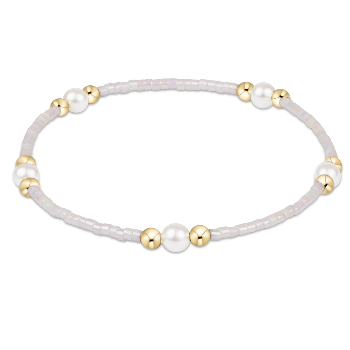 Enewton | Hope Purpose Pearl Bracelet - Silky White