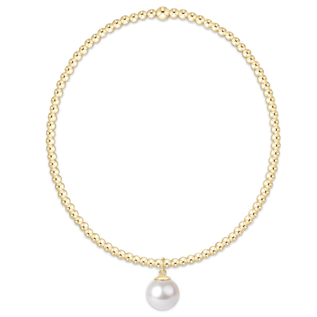 Enewton | Classic Gold 2mm Bracelet | Classic Pearl 8mm Charm