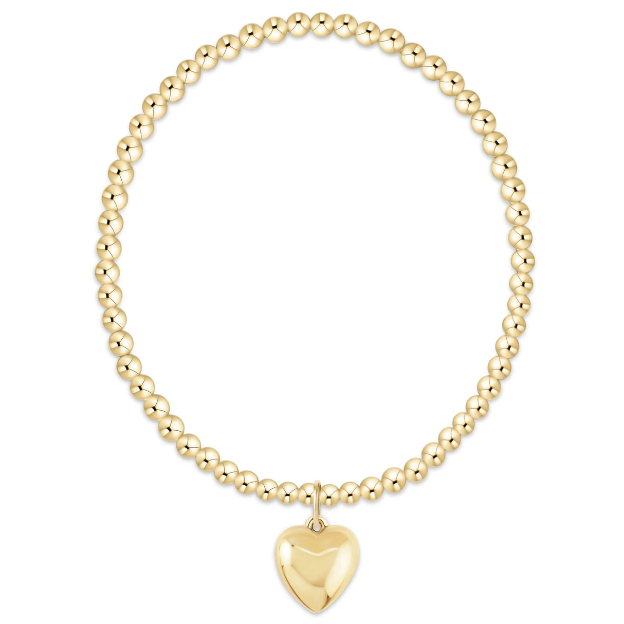 Enewton | Classic Gold 3mm Bracelet - Love Plush Gold Charm