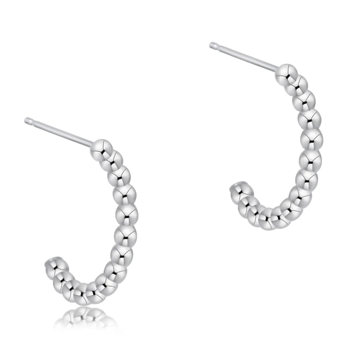 Enewton | Beaded Classic 1" Post Hoop - 2mm Sterling