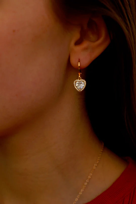 Katie Waltman | CZ PAVE HEART HUGGIES