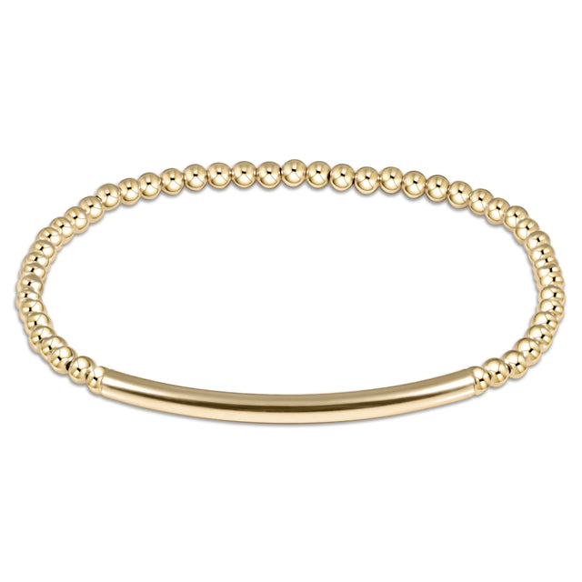 Enewton | Bliss Bar Smooth Gold 3mm Bracelet