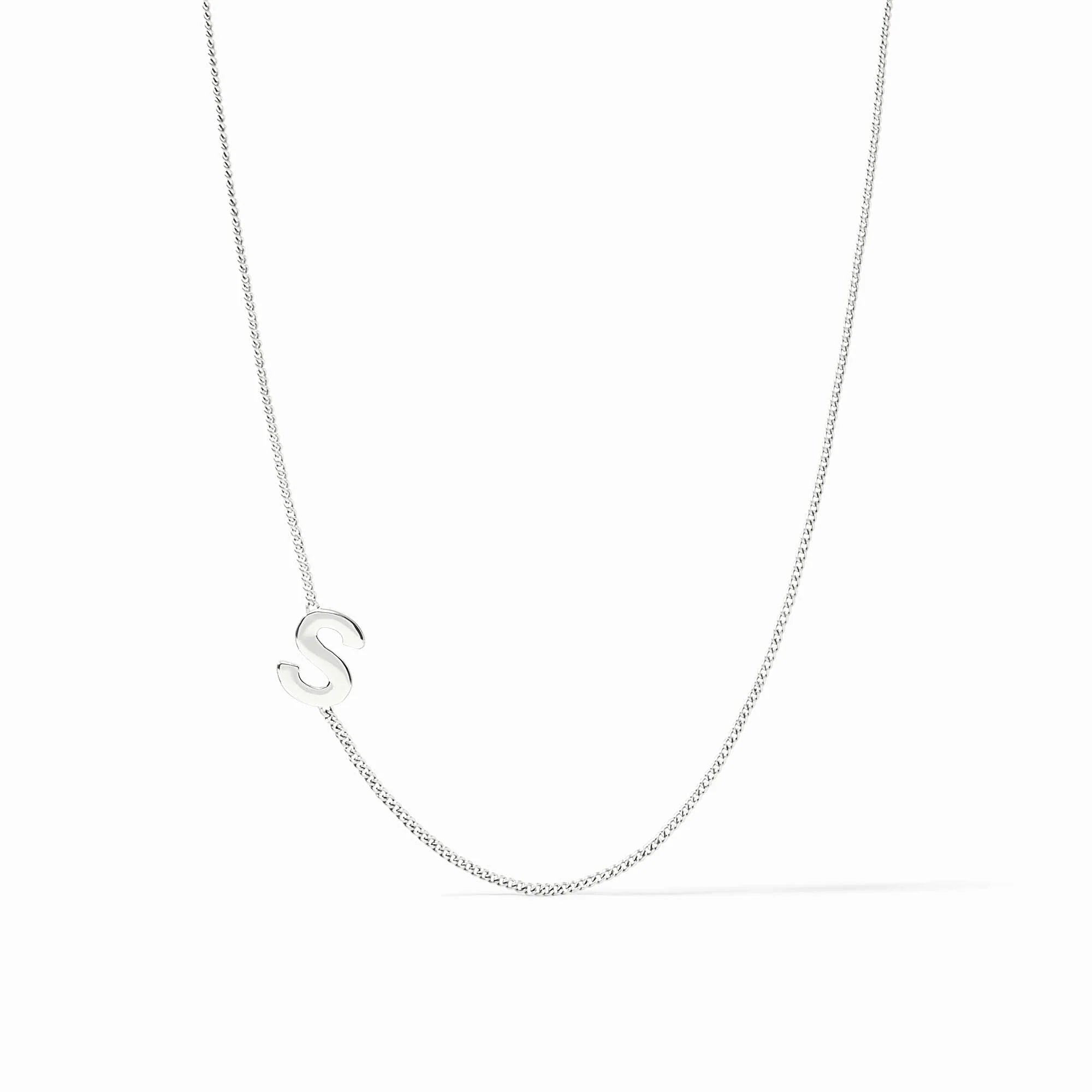 Julie Vos | Initial Delicate Necklace - Silver