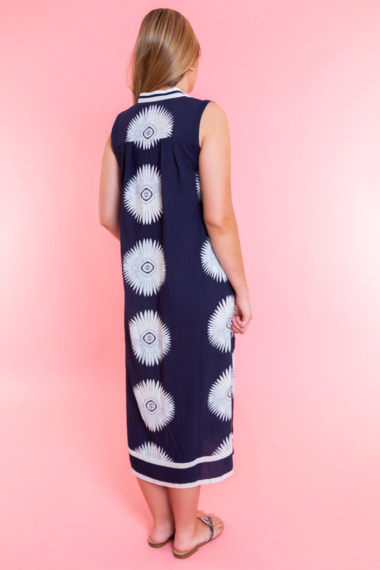 Delaney Shoreline Navy Midi Dress