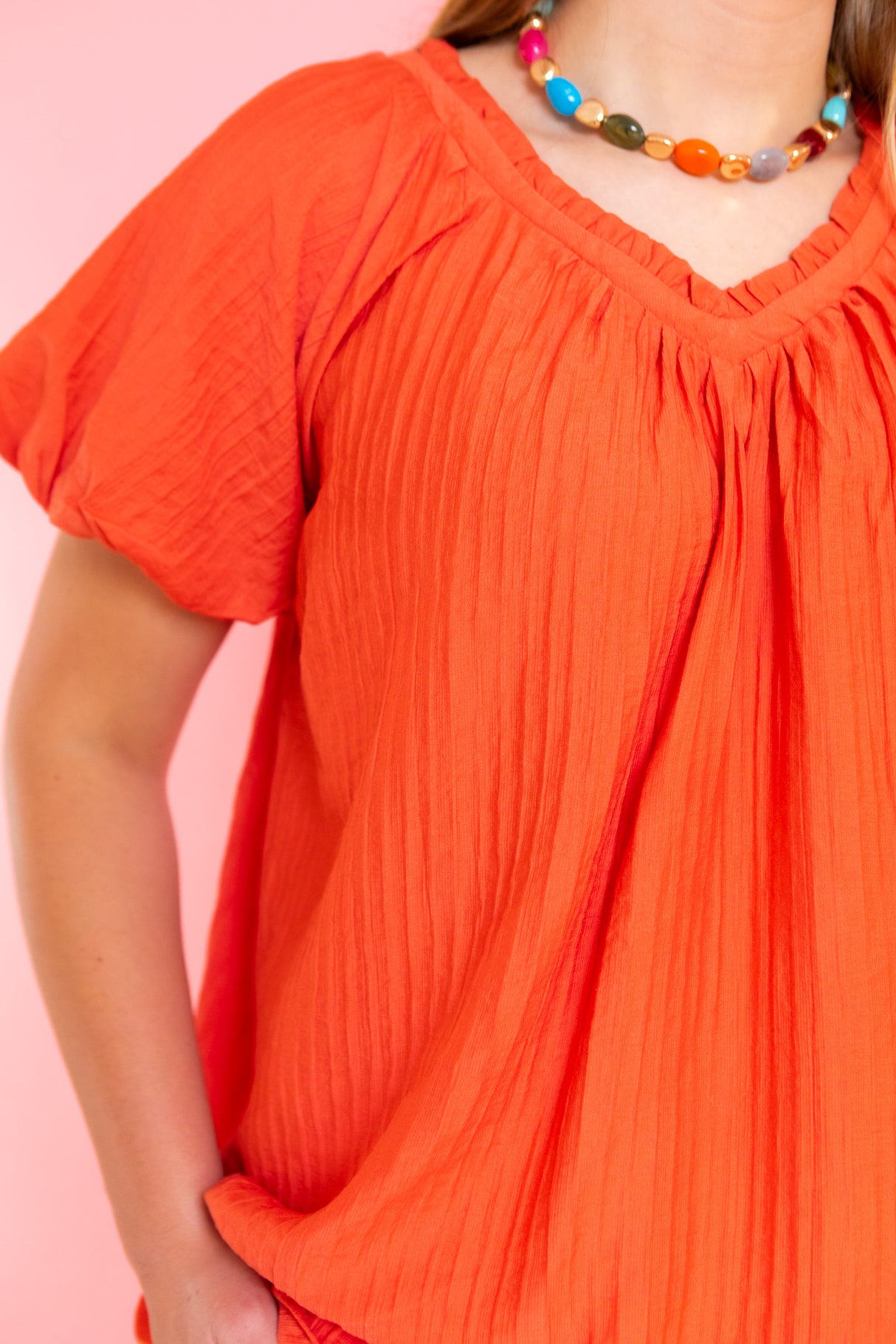 Bella Breeze Coral Blouse