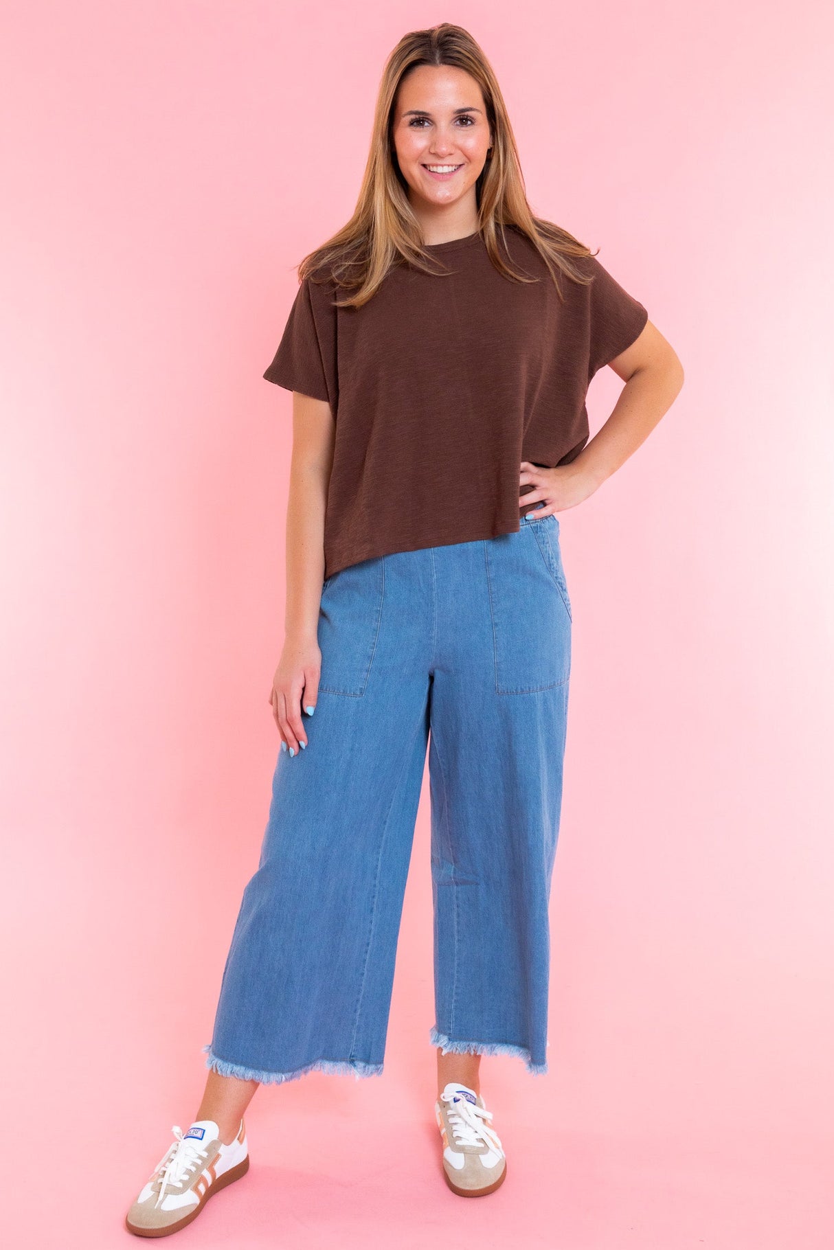 Blakely Breeze Wide Leg Light Denim Pants
