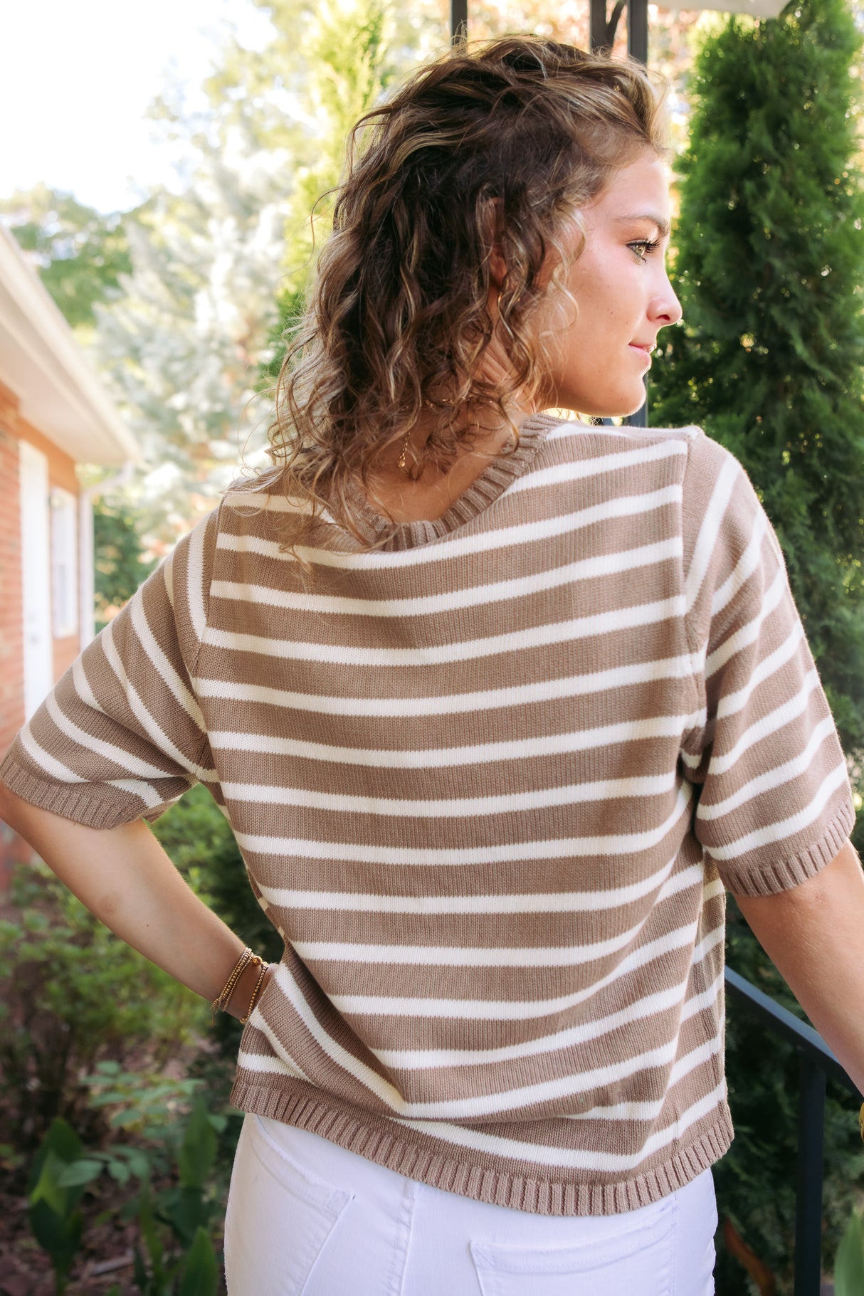 Blythe Striped Knit Cardigan