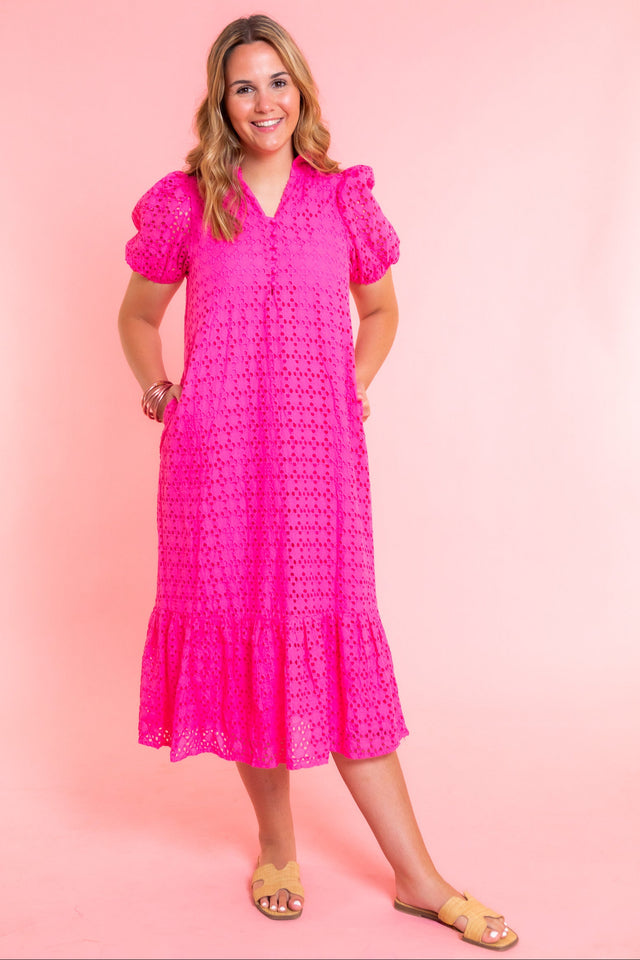 Mallory Eyelet Midi Dress