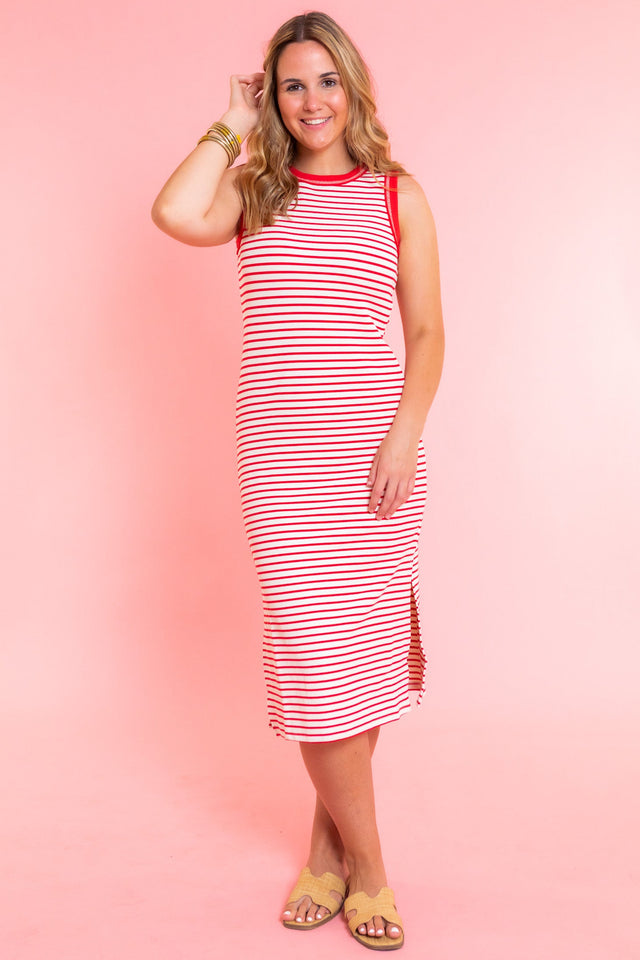 Reagan Americana Stripe Midi Dress