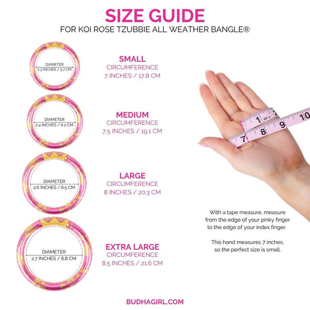 BuDhaGirl | KOI Rose Tzubbie All Weather Bangle® (AWB®)