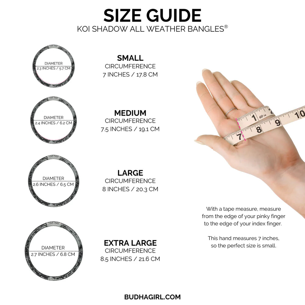 BuDhaGirl | KOI Shadow All Weather Bangles® (AWB®) - Set of 4