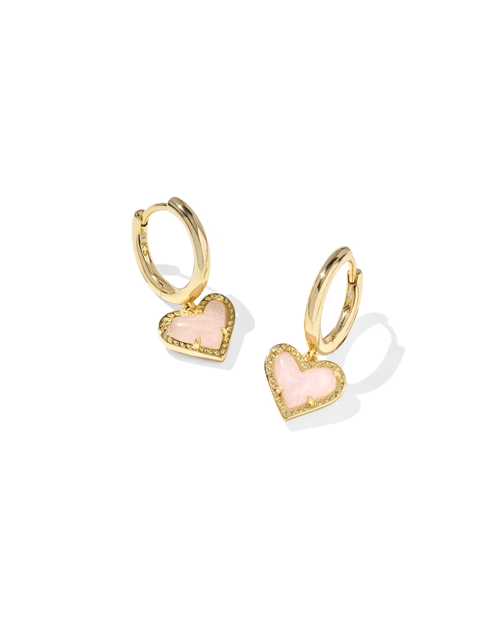 Kendra Scott | Ari Heart Gold Huggie Earrings