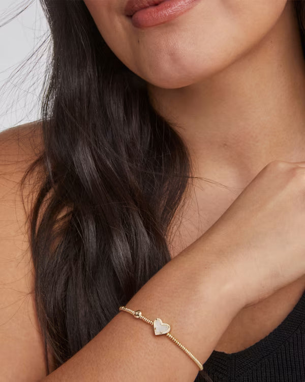 Kendra Scott | Ari Heart Gold Stretch Bracelet