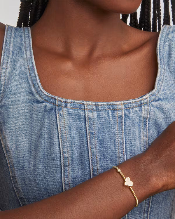 Kendra Scott | Ari Heart Gold Stretch Bracelet