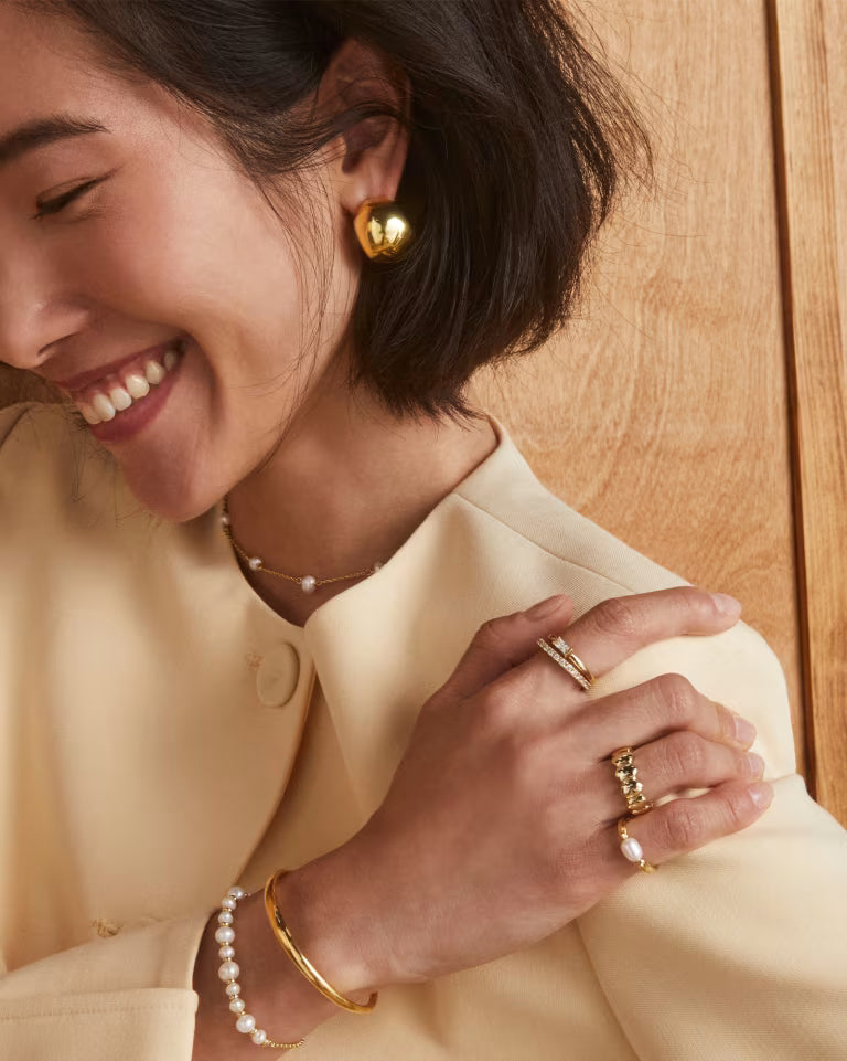 Kendra Scott | Leighton Gold Pearl Band Ring