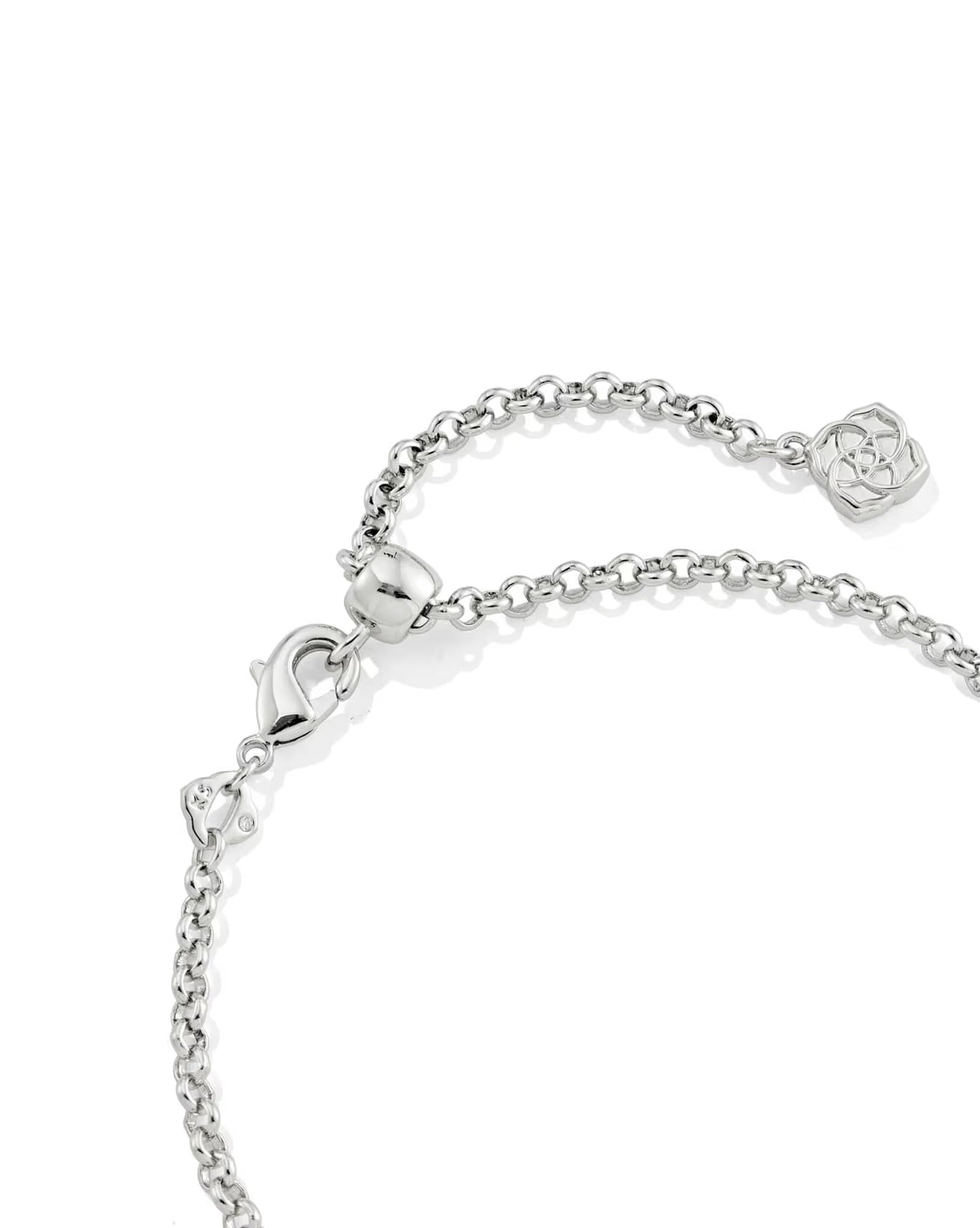 Kendra Scott | Mallory Crystal Silver Delicate Chain Bracelet