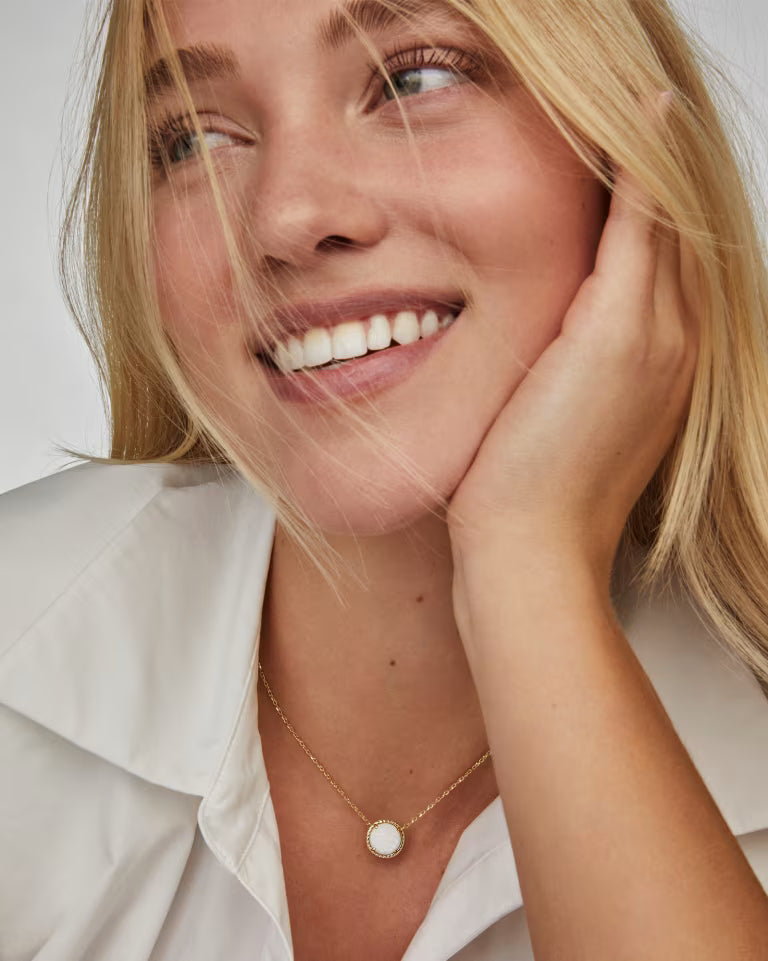 Kendra Scott | Volleyball Gold Short Pendant Necklace