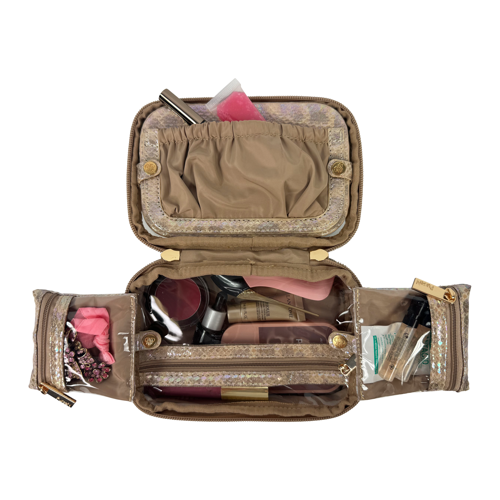 PurseN | LITTMINI Lighted Mirror Case - Glimmer Leopard