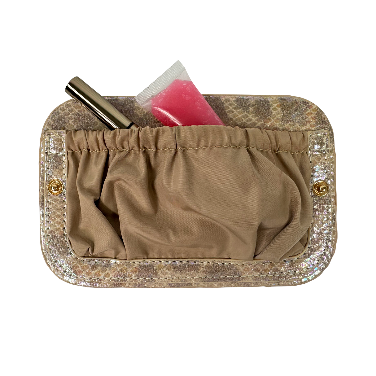 PurseN | LITTMINI Lighted Mirror Case - Glimmer Leopard