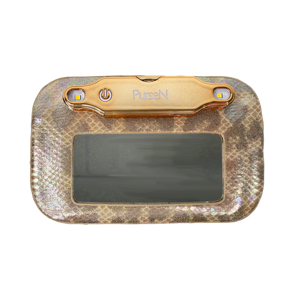 PurseN | LITTMINI Lighted Mirror Case - Glimmer Leopard
