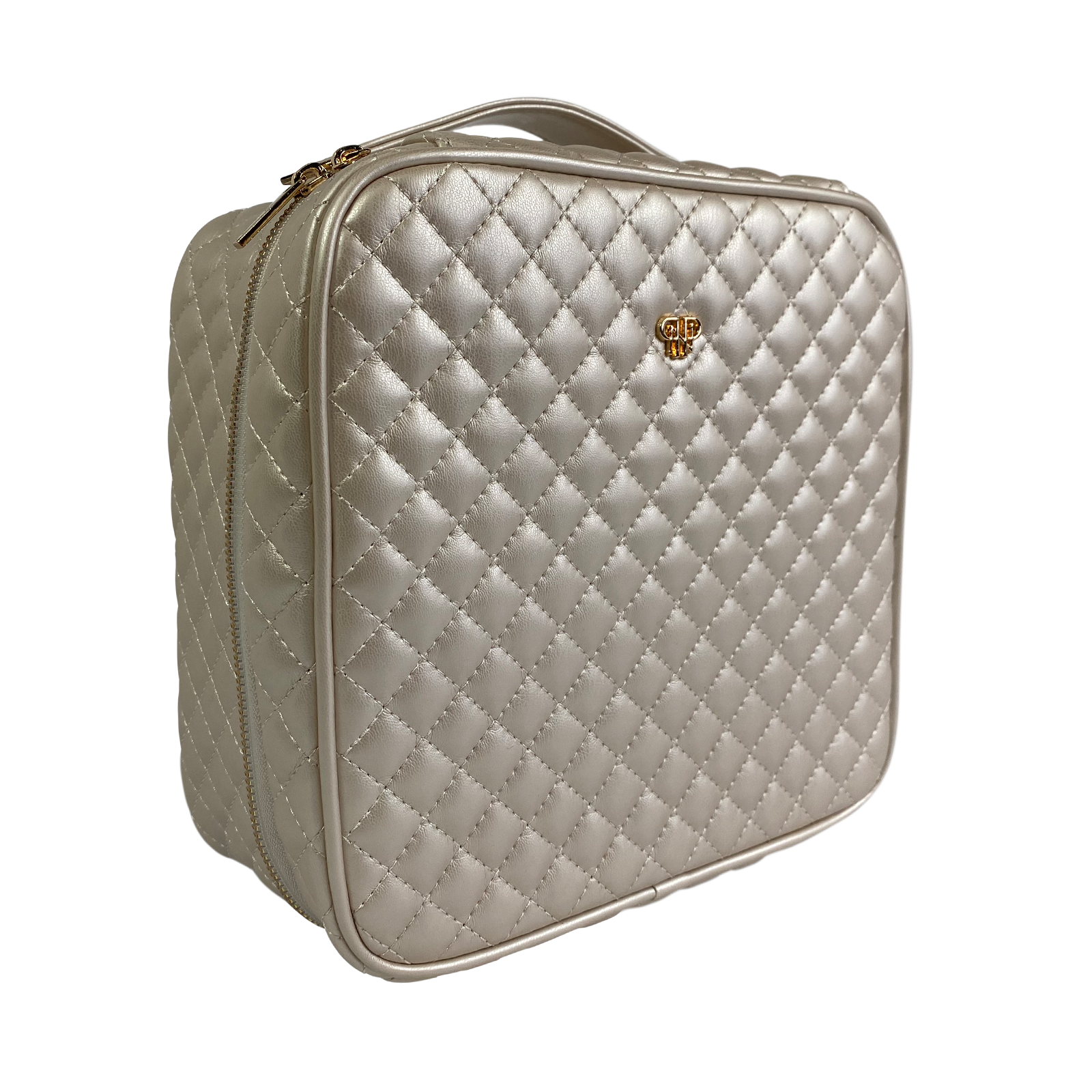 PurseN | Mini Diva Makeup Case - Pearl Quilted