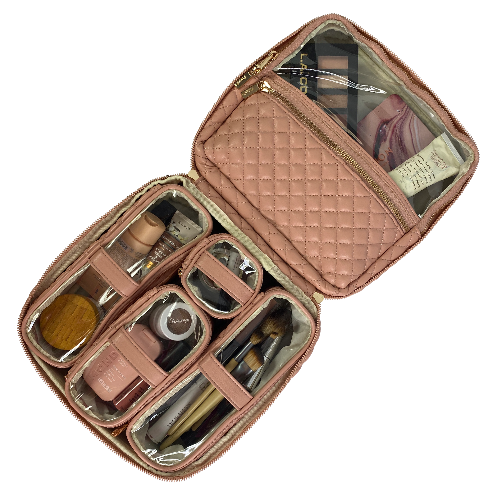 PurseN | Mini Diva Makeup Case - Petal Rose