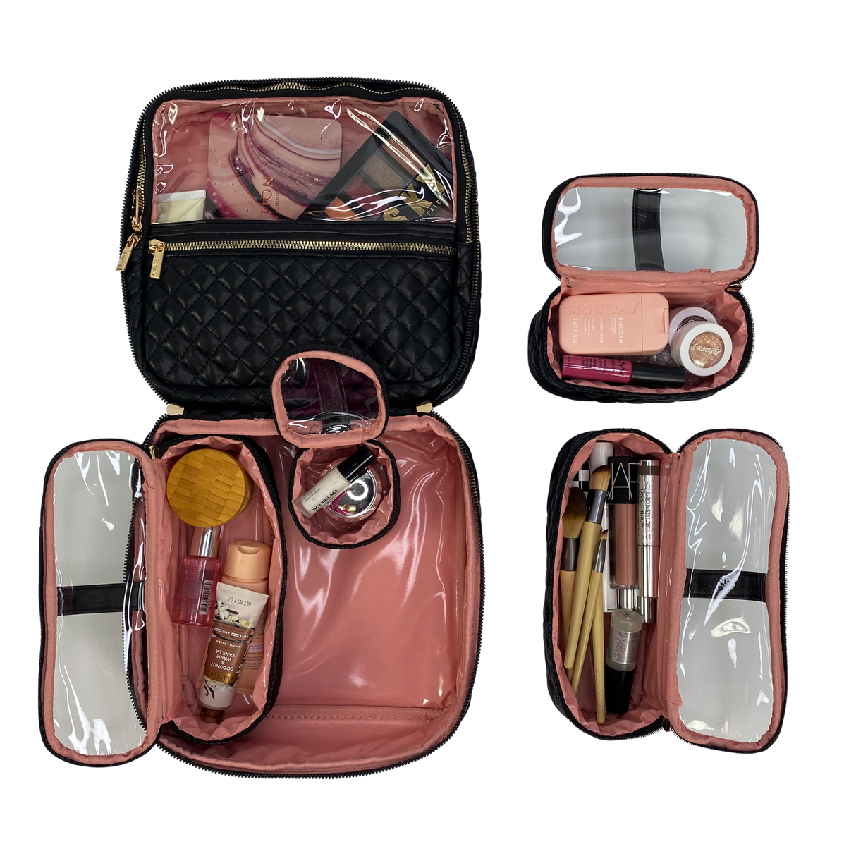 PurseN | Mini Diva Makeup Case - Timeless Quilted