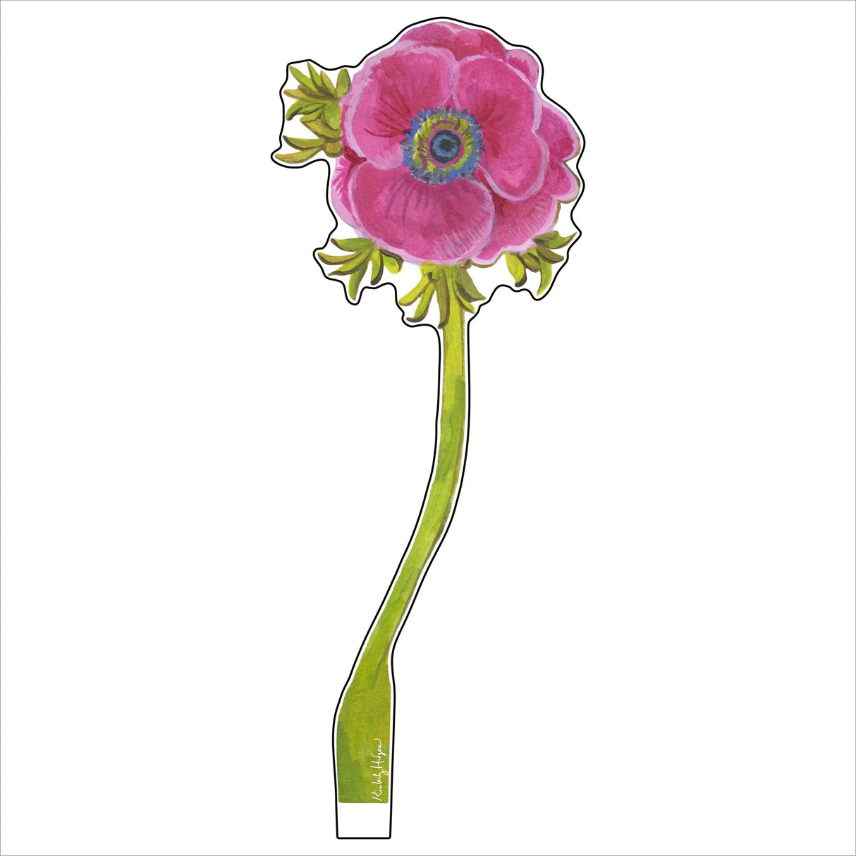 Kimberly Hodges Art | Magenta Anemone Large Acrylic Flower