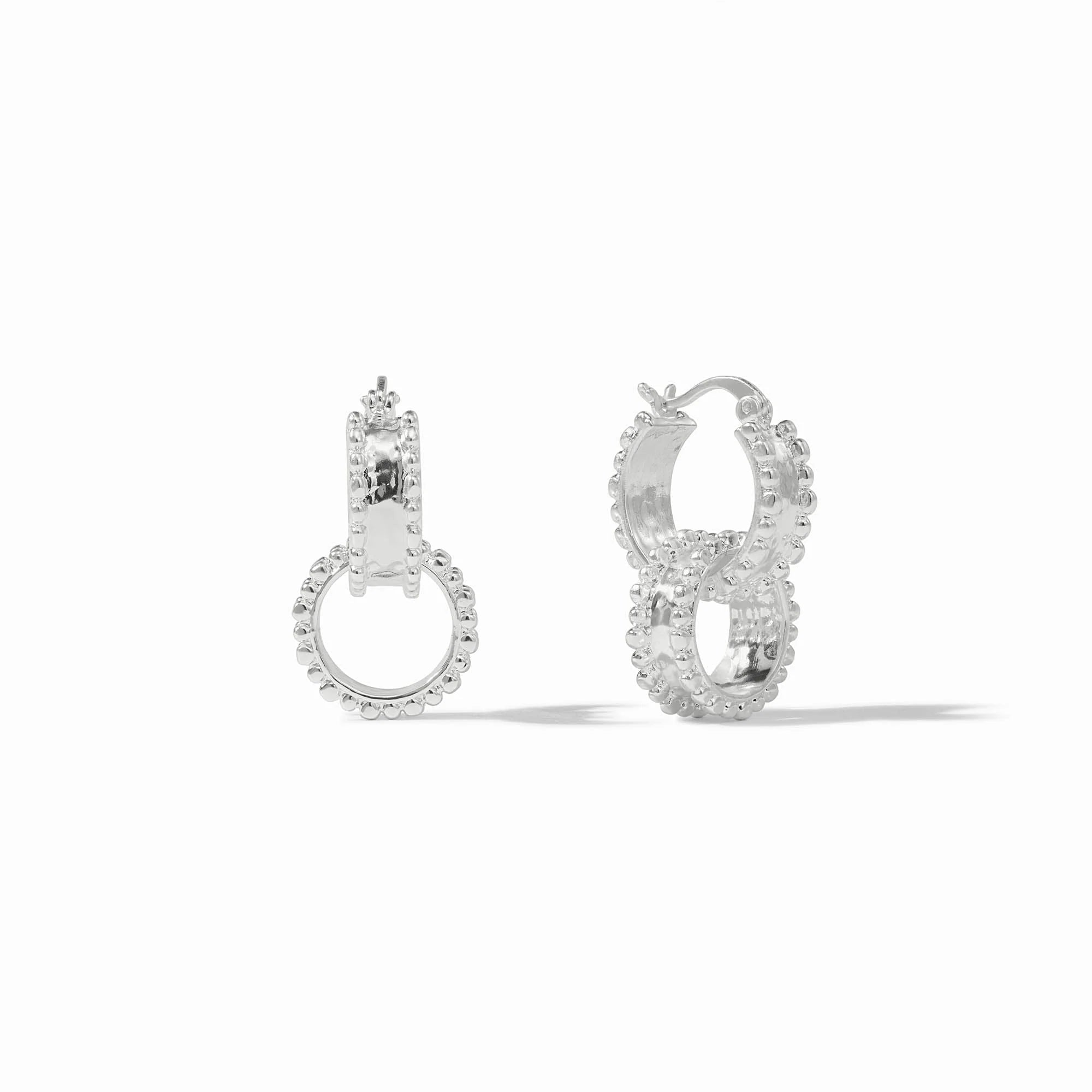 Julie Vos | Marbella 2 in 1 Earring - Silver