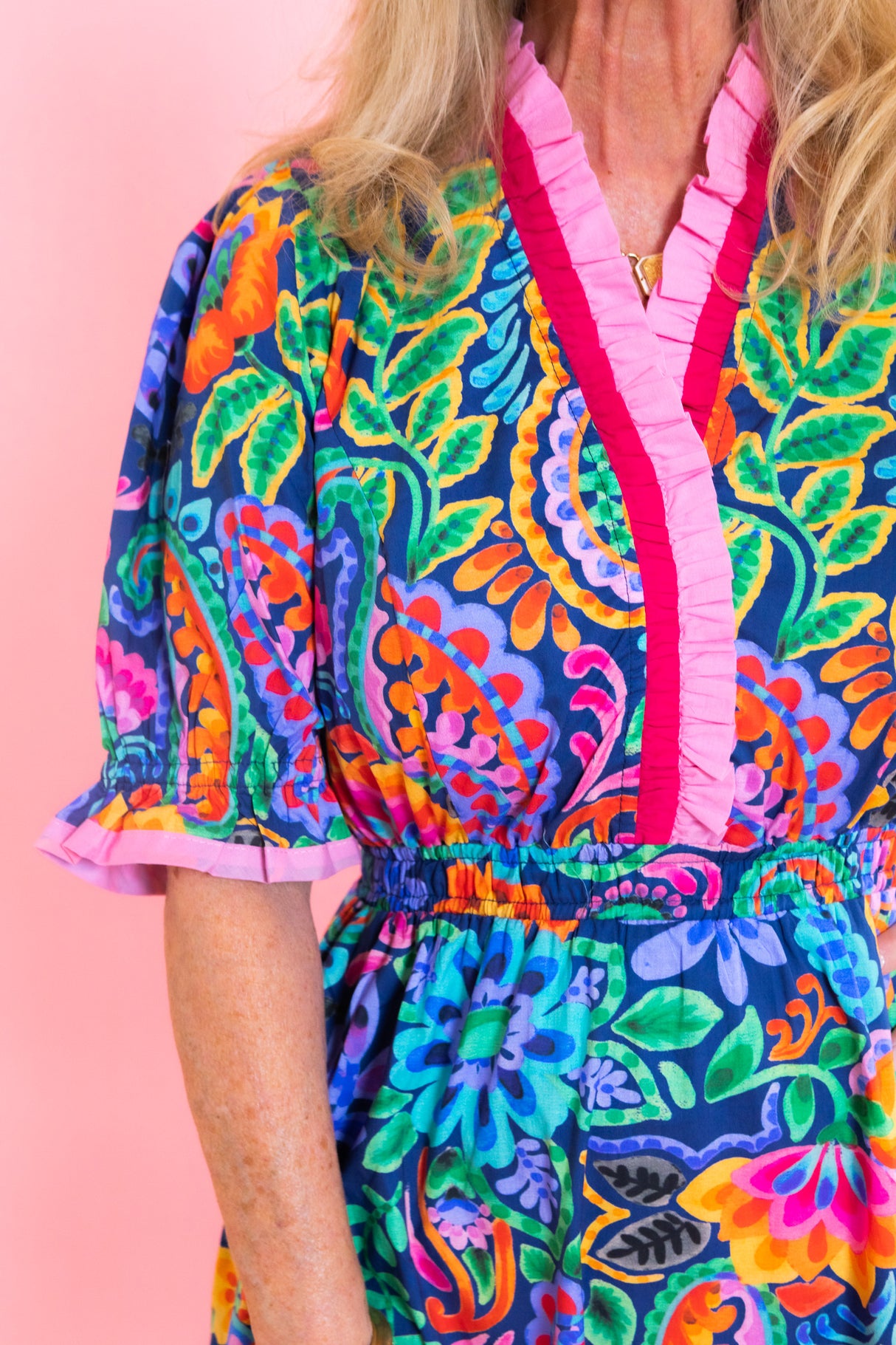 Painted Garden Midi Dress