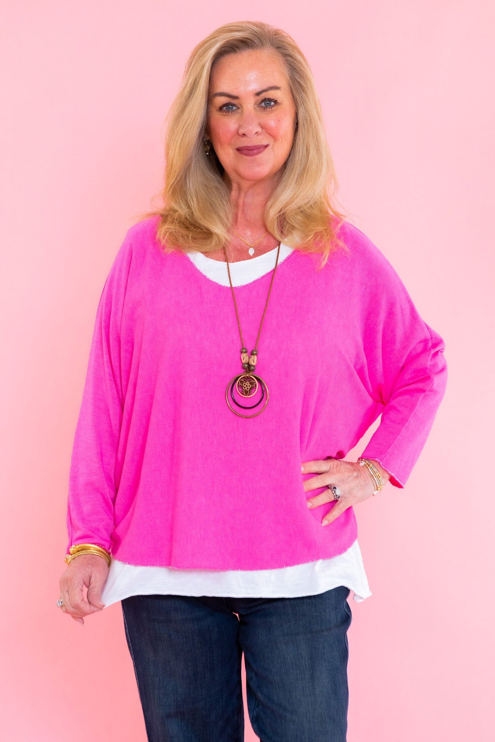Everyday Tunic with Pendant Necklace