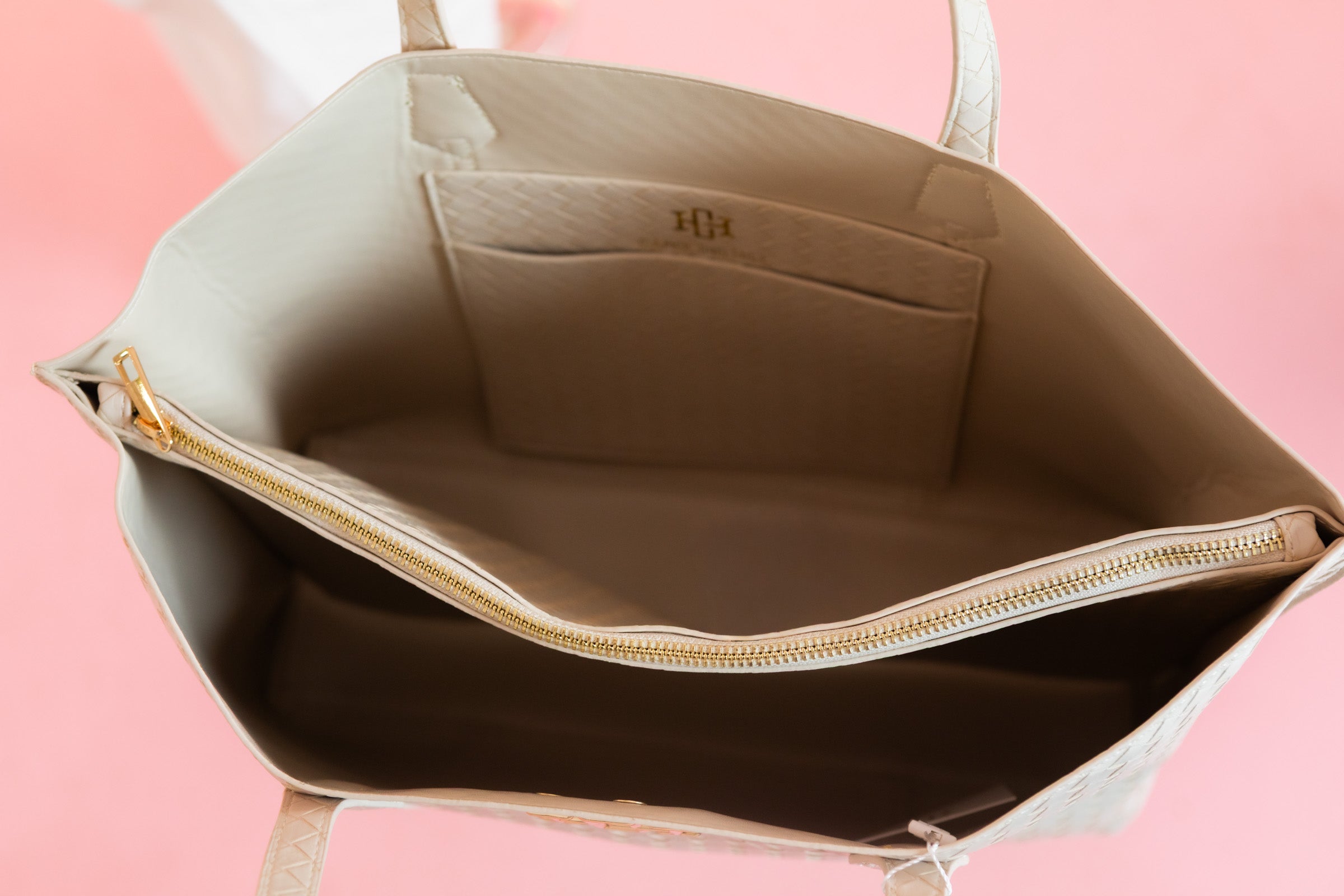 Caroline Hill | Heath Tote Bag - Woven Almond