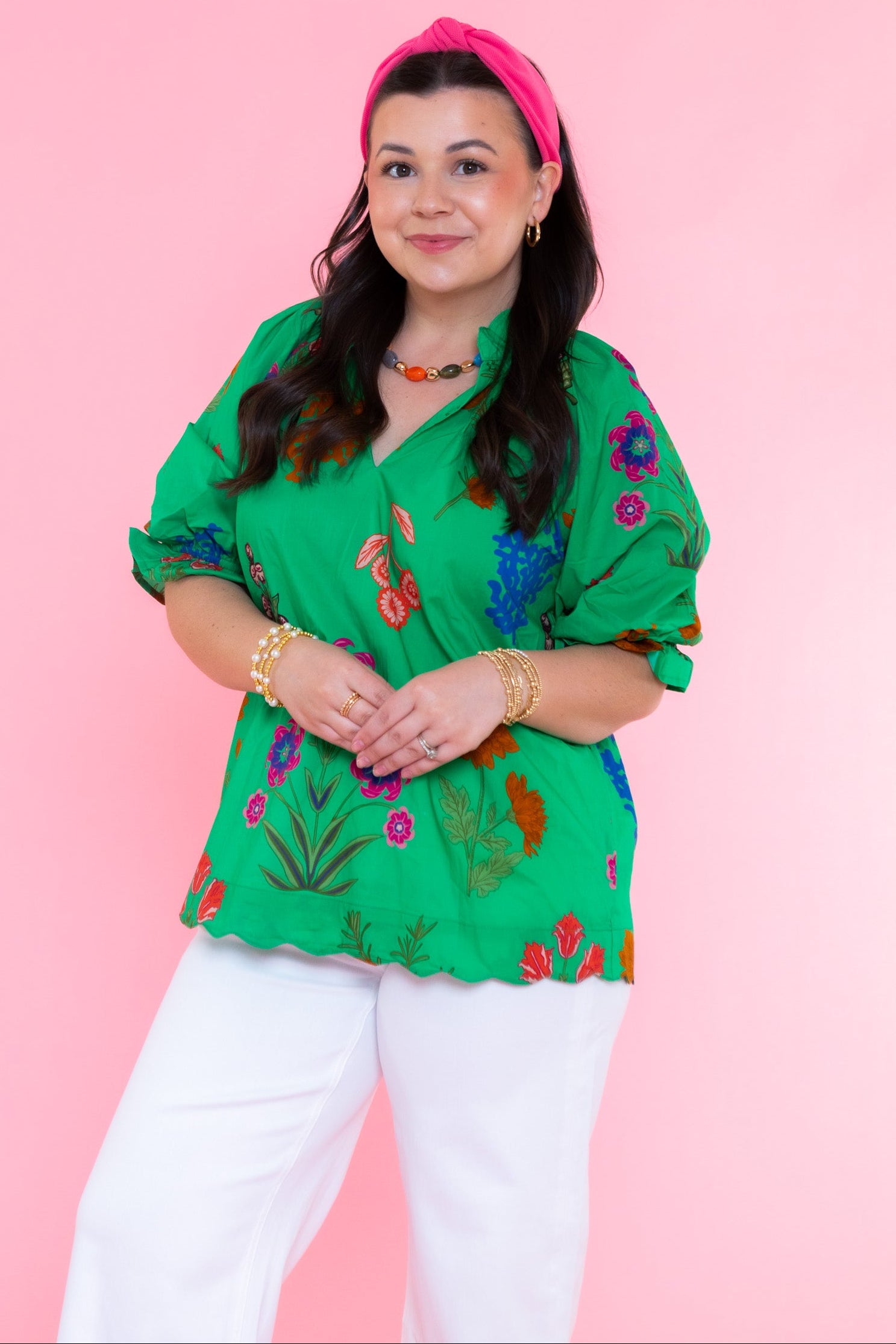 The Jade Floral Top