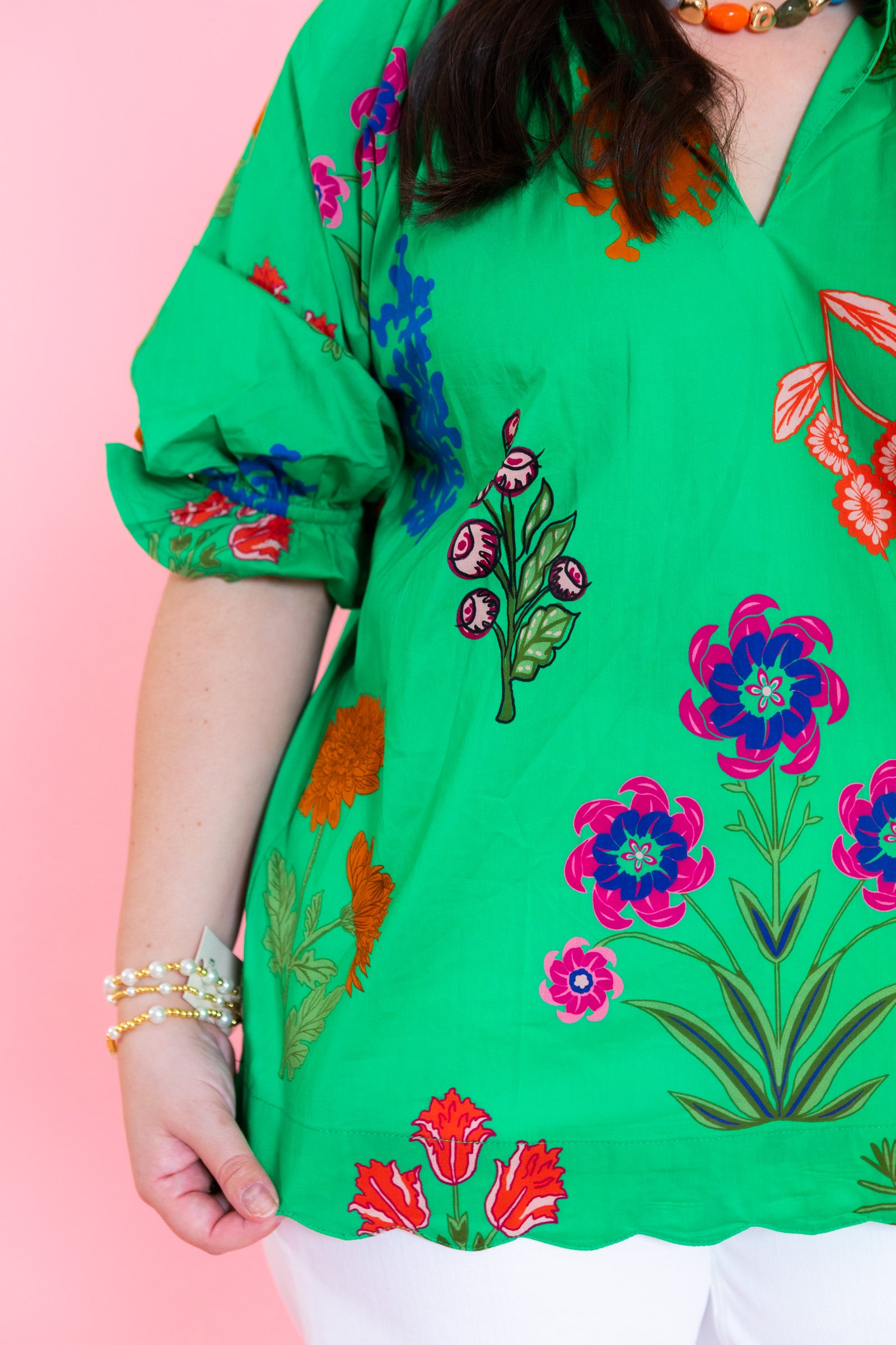The Jade Floral Top