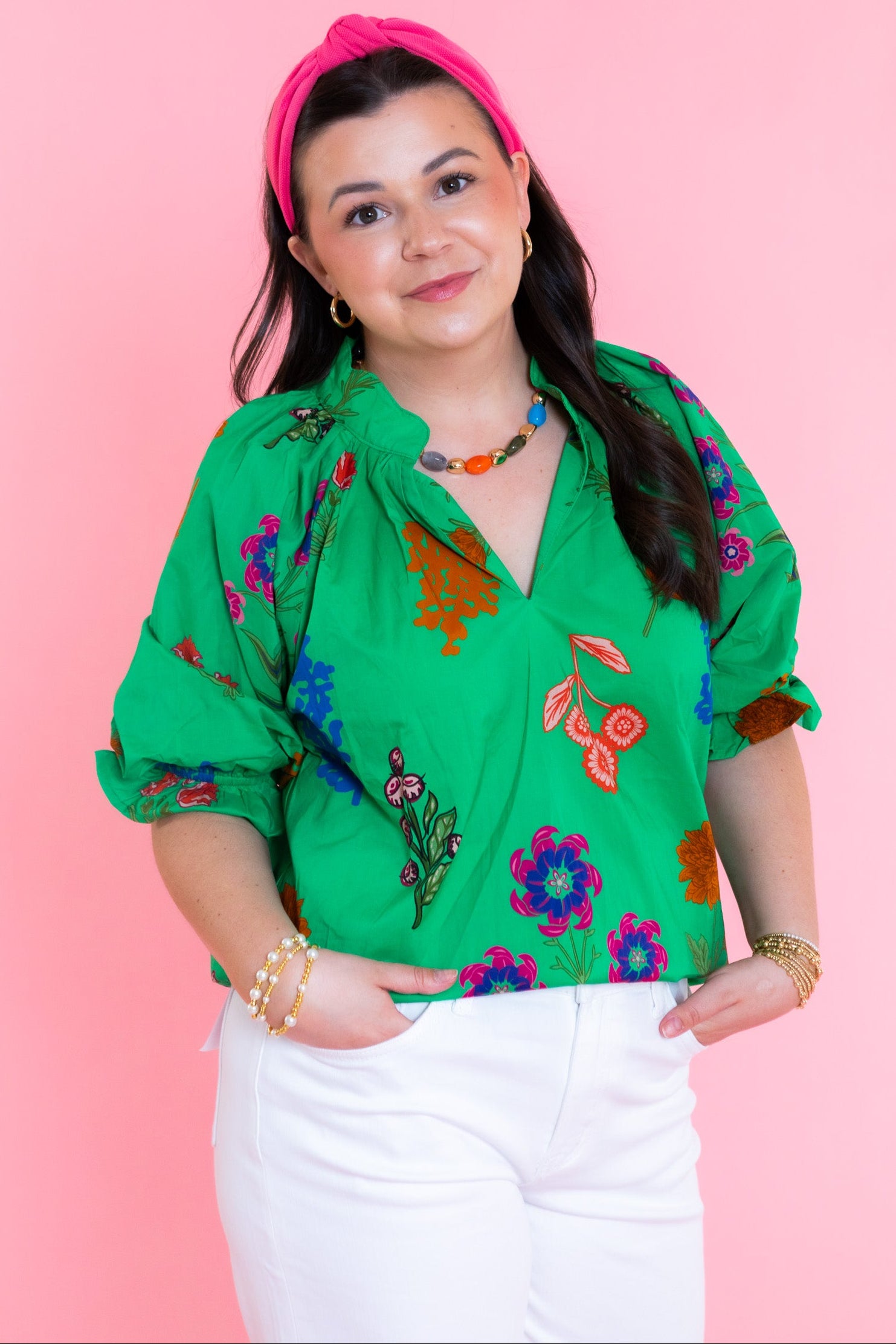 The Jade Floral Top