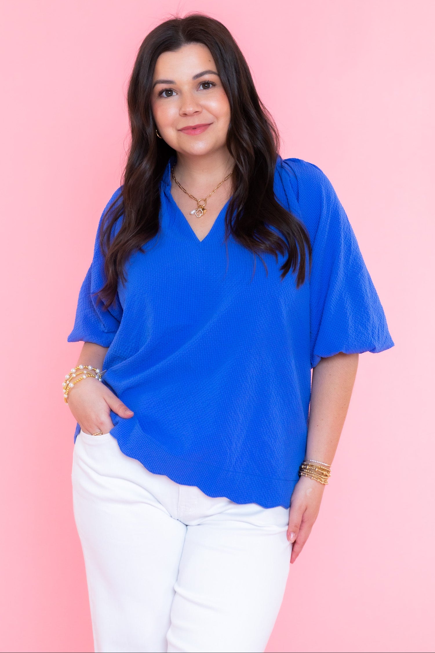 The Catalina Seersucker Top