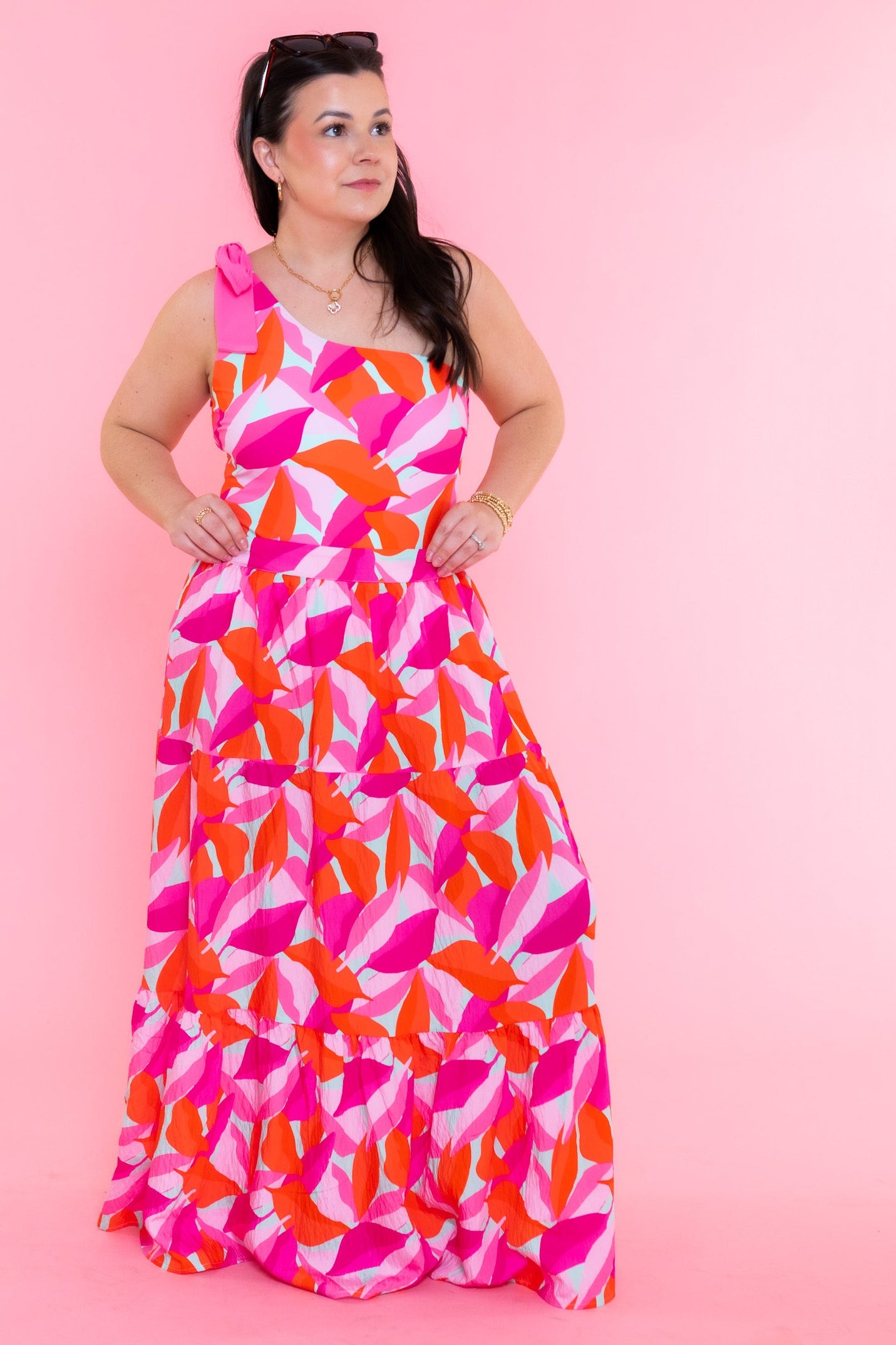 Mary Square | Nessa Beach Skirt- Bali Bloom Pink
