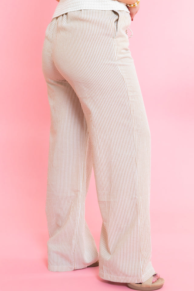Coastal Breeze Striped Drawstring Pants