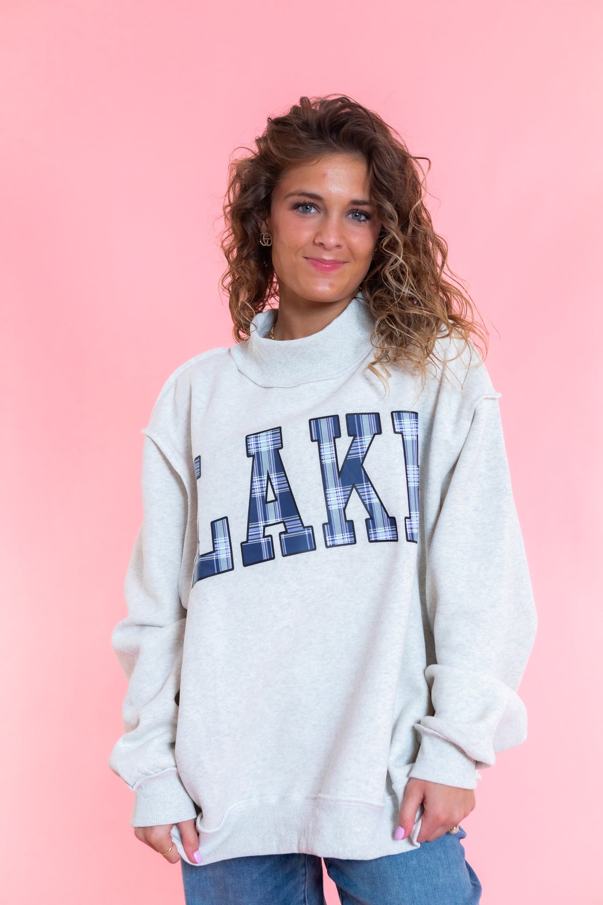 Lake & Mountain Reversible Mockneck Sweatshirt