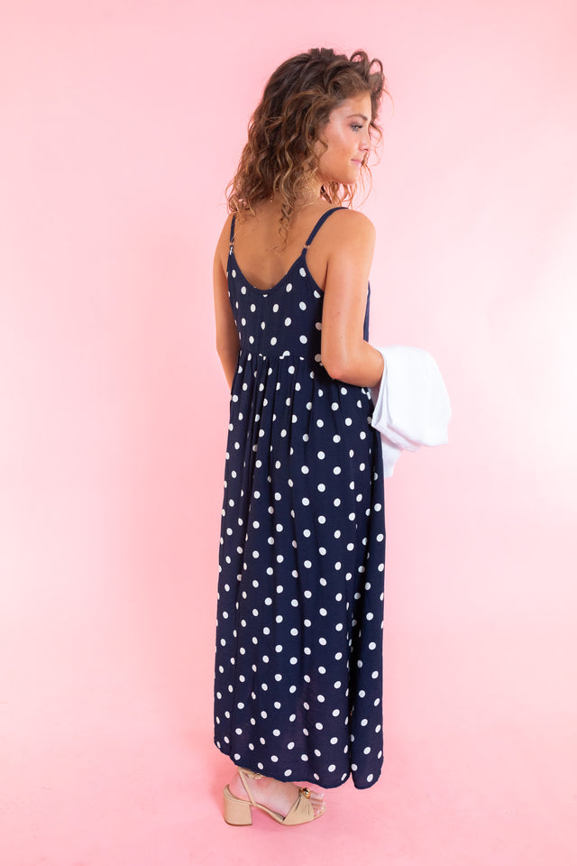Mila Layered Polka Dot Midi Dress Set